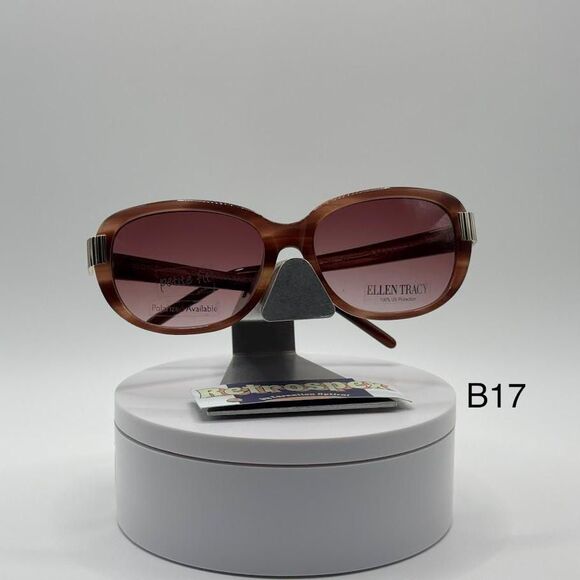 NOS Vintage Y2K Designer Sunglasses | Ellen Tracy | Pink Tortoise Plastic 2000s main image 5